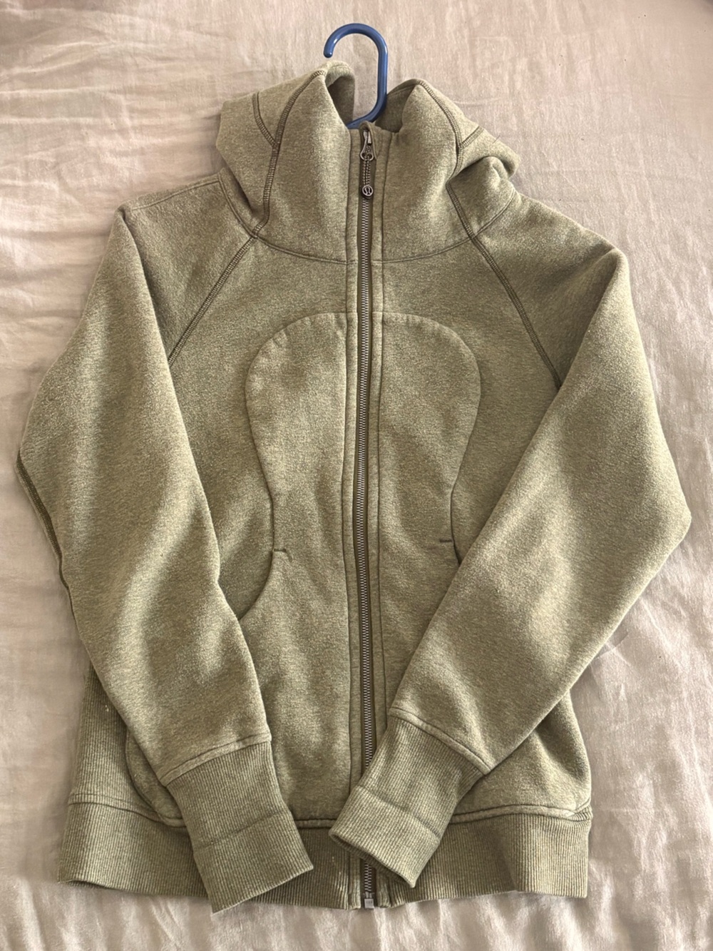 lululemon athletica Scuba Olive Green Full-Zip Jacket